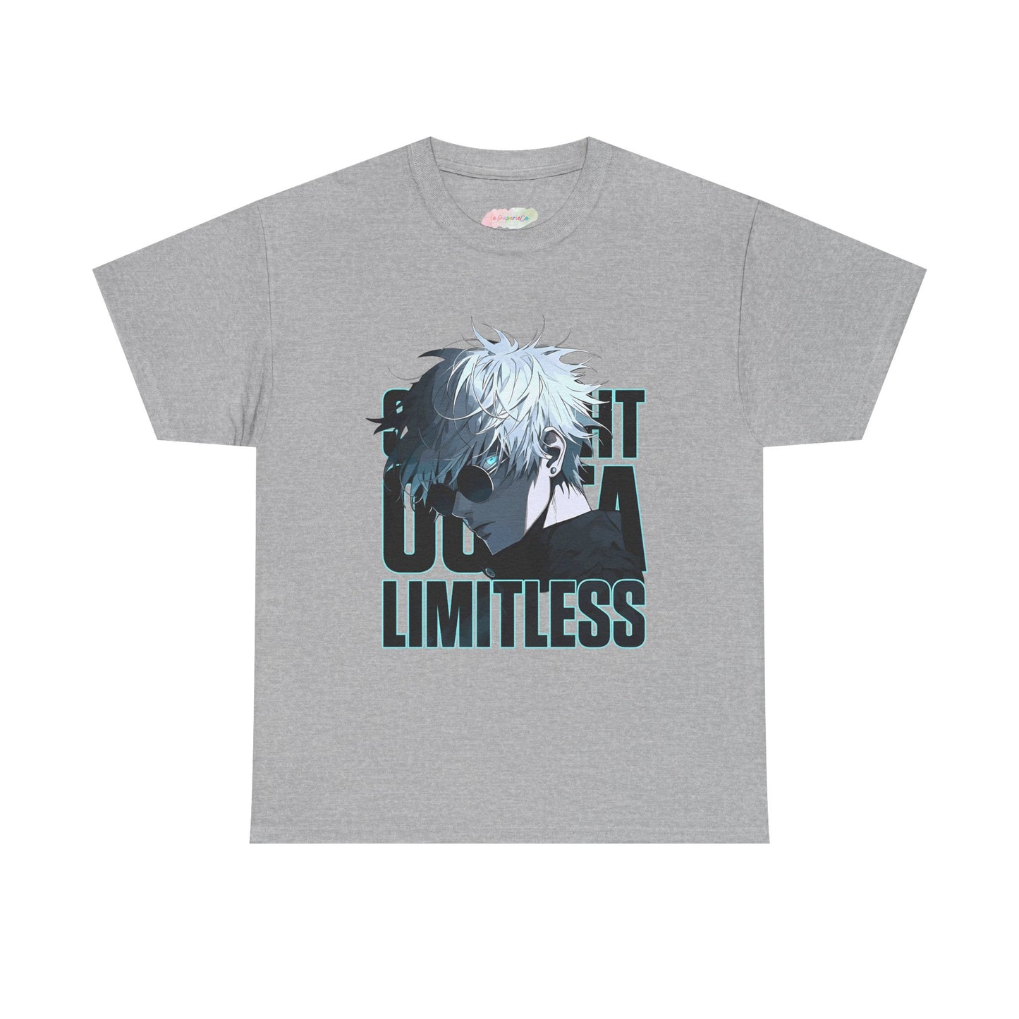 Anime White-Haired Character Limitless Tee | Illustrated Portrait, Graphic Shirt