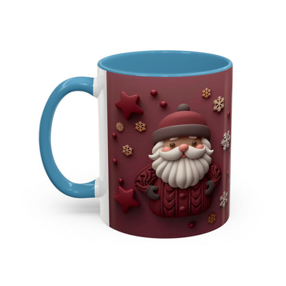 Cute Santa Face Holiday Mug | Christmas Accent Coffee Mug