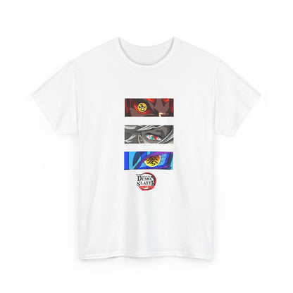 Anime Eye Panel T-Shirt | Neon Glitch Eyes Graphic Tee