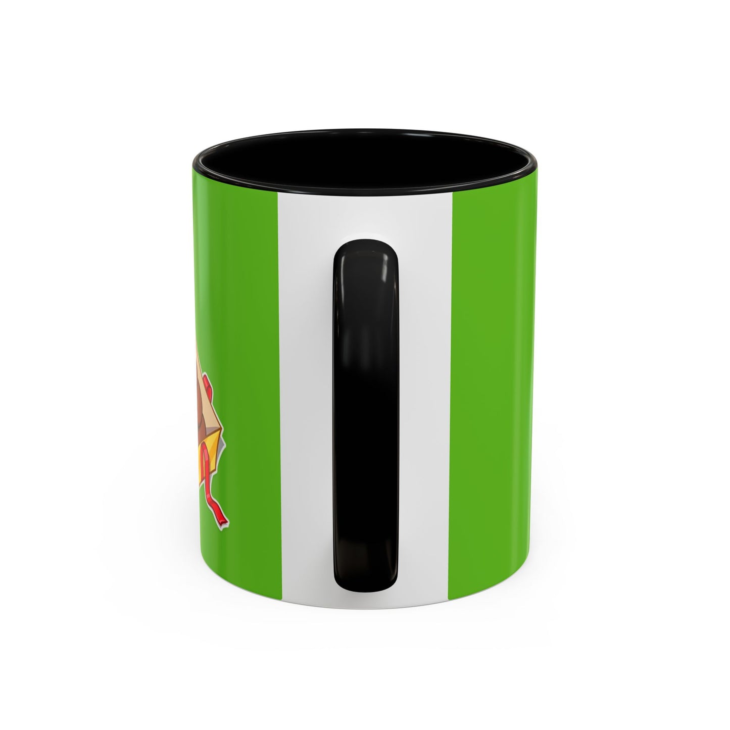 Grinch Character with Poop Present Mug | Accent Coffee Mug