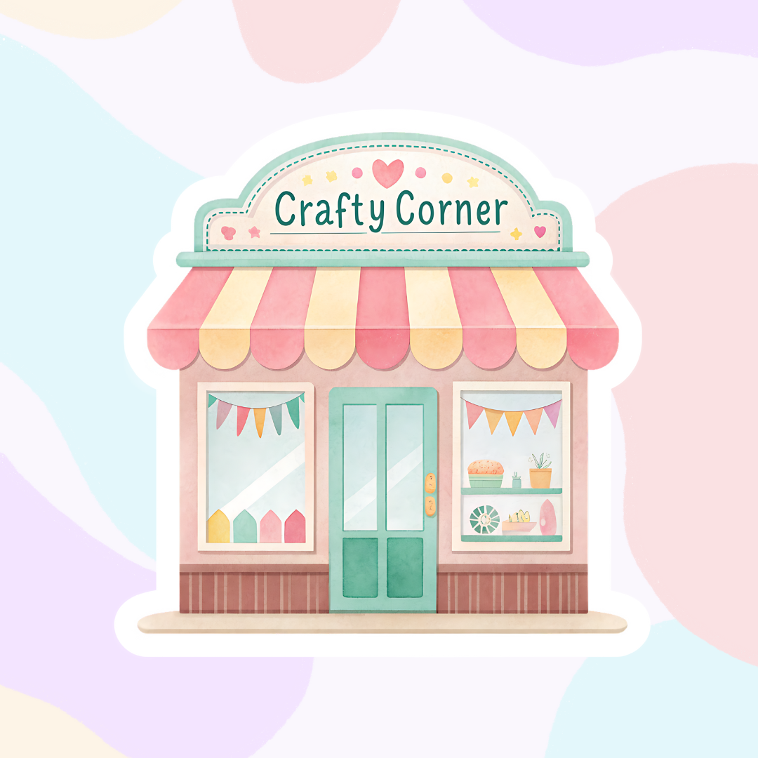 Village Shop Collection | Glossy Vinyl Stickers