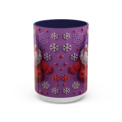 Knit Santa Pattern Mug | Accent Coffee Mug