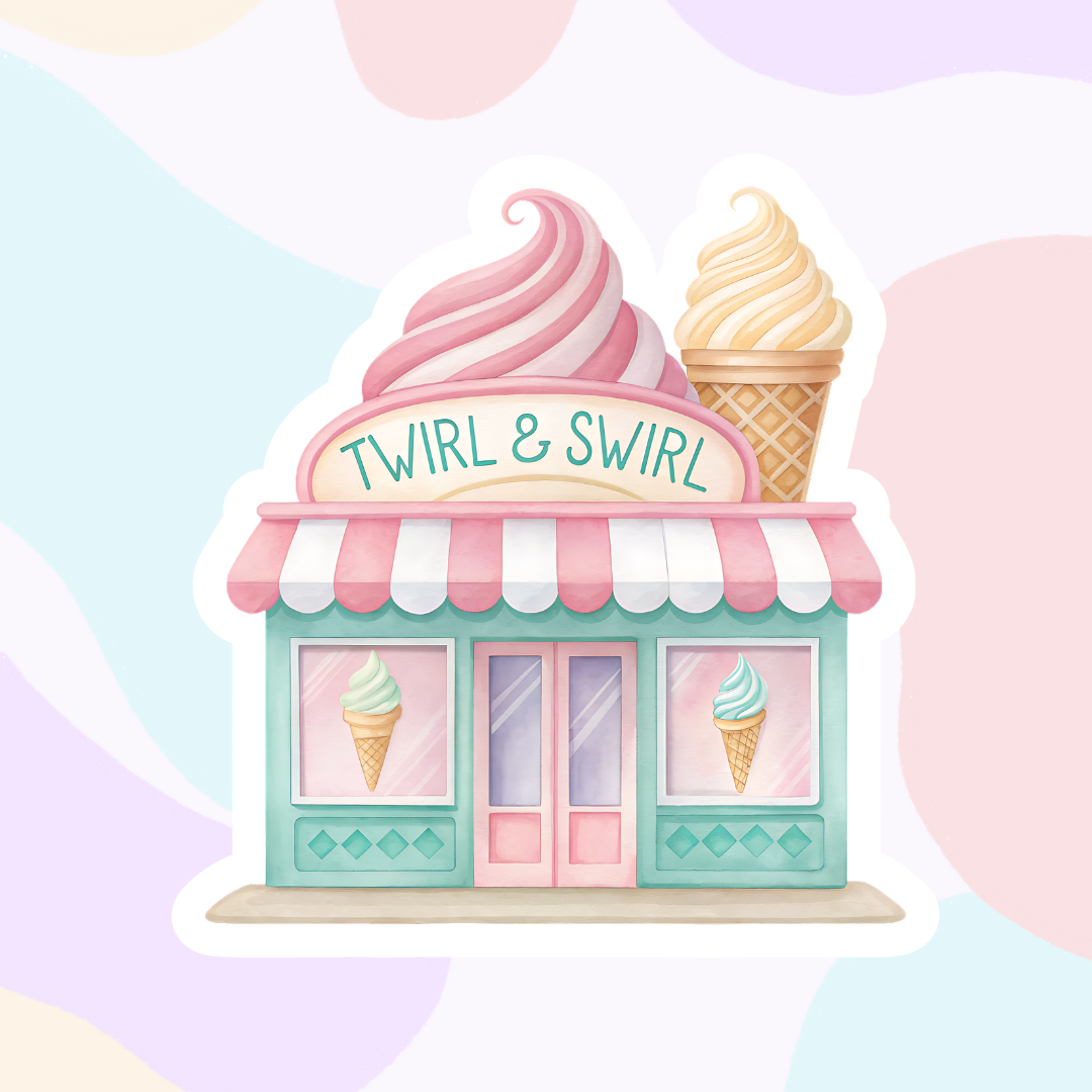 Village Shop Collection | Glossy Vinyl Stickers