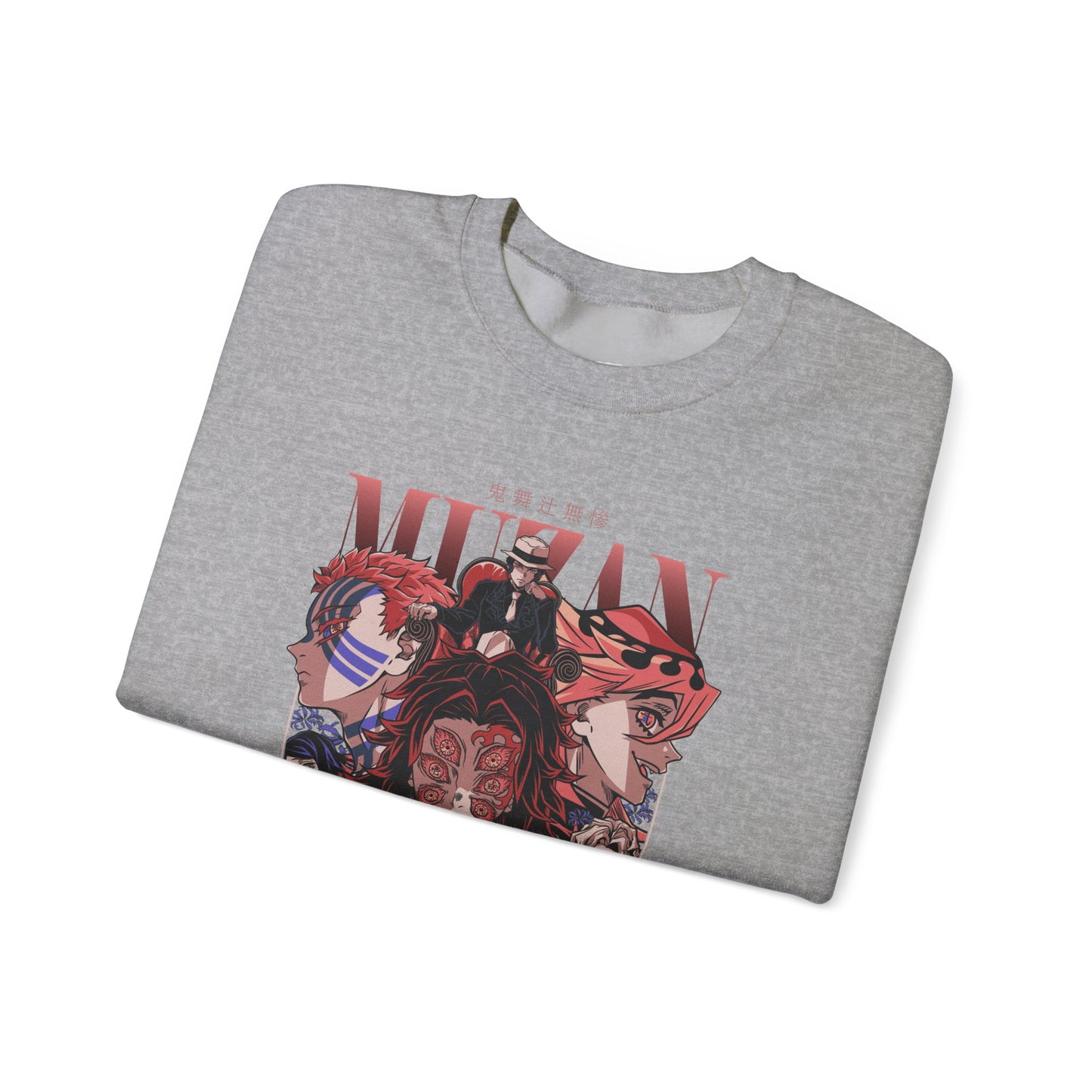 Demon Slayer Character Collage Sweatshirt | Anime Graphic Crewneck