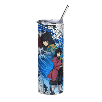 Giyuu Tumbler | Demon Slayer Inspired 20oz Stainless Steel Tumbler