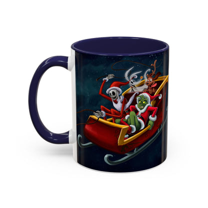 Grinch Jack Skellington Christmas Mug | Accent Coffee Mug
