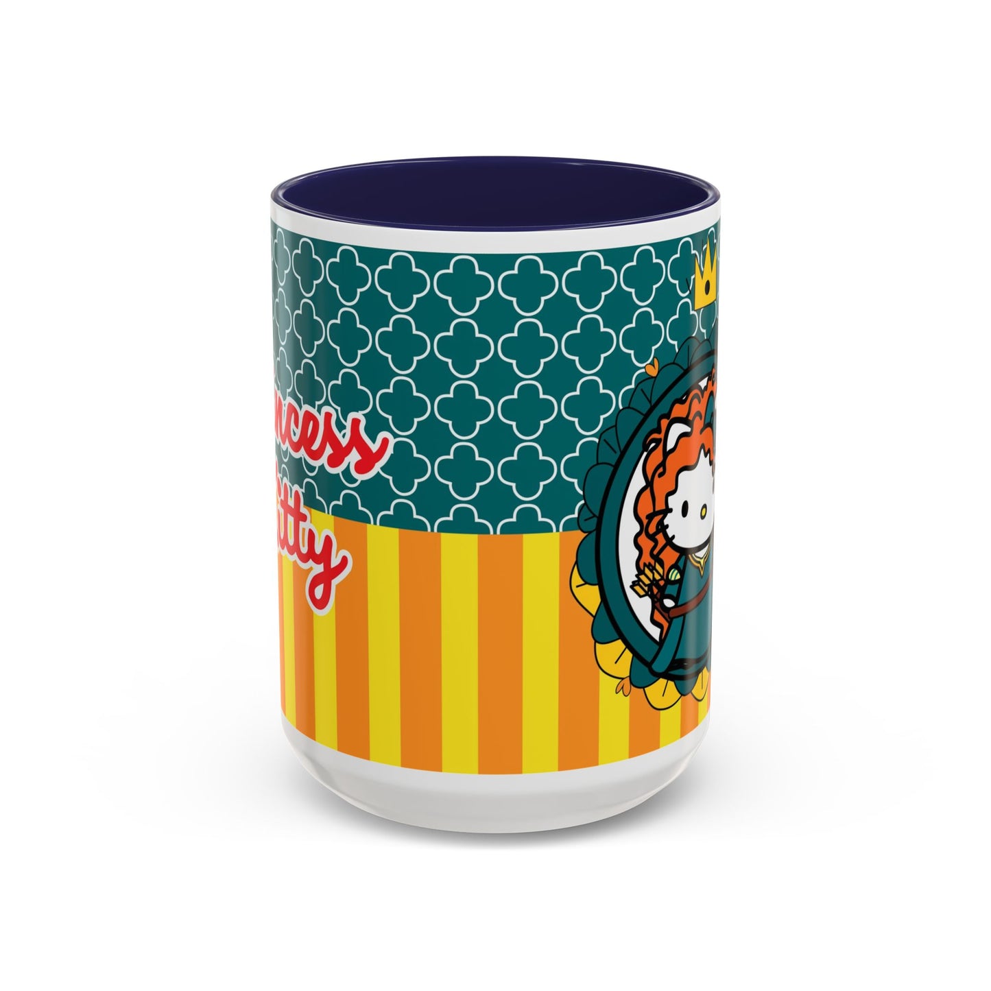 Redheaded Princess Kitty Accent Coffee Mug | Cute Cat Princess Design