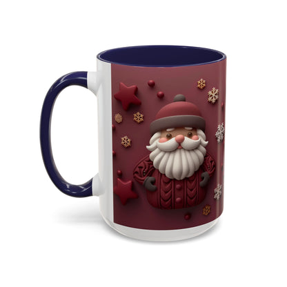 Cute Santa Face Holiday Mug | Christmas Accent Coffee Mug