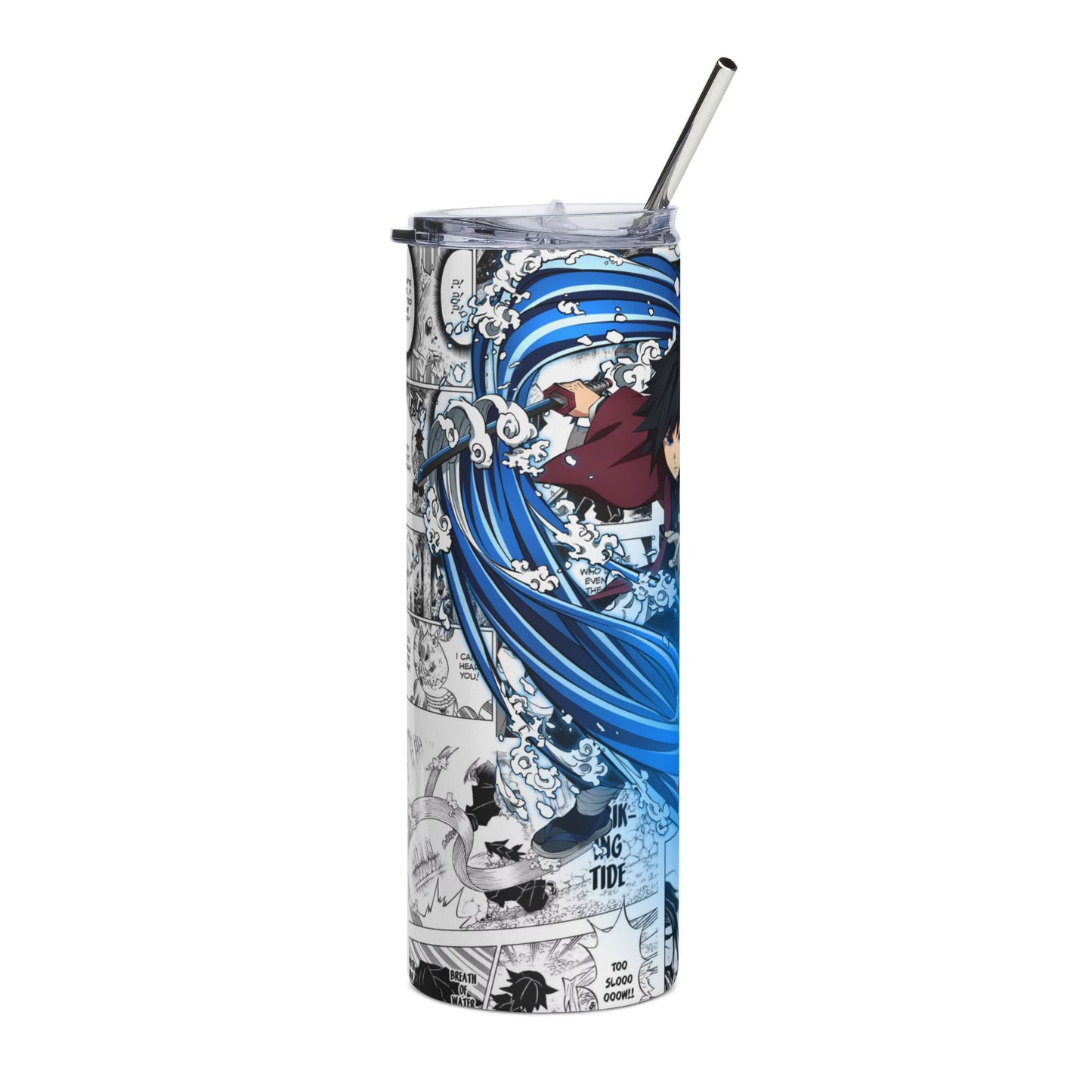Giyuu Tumbler | Demon Slayer Inspired 20oz Stainless Steel Tumbler