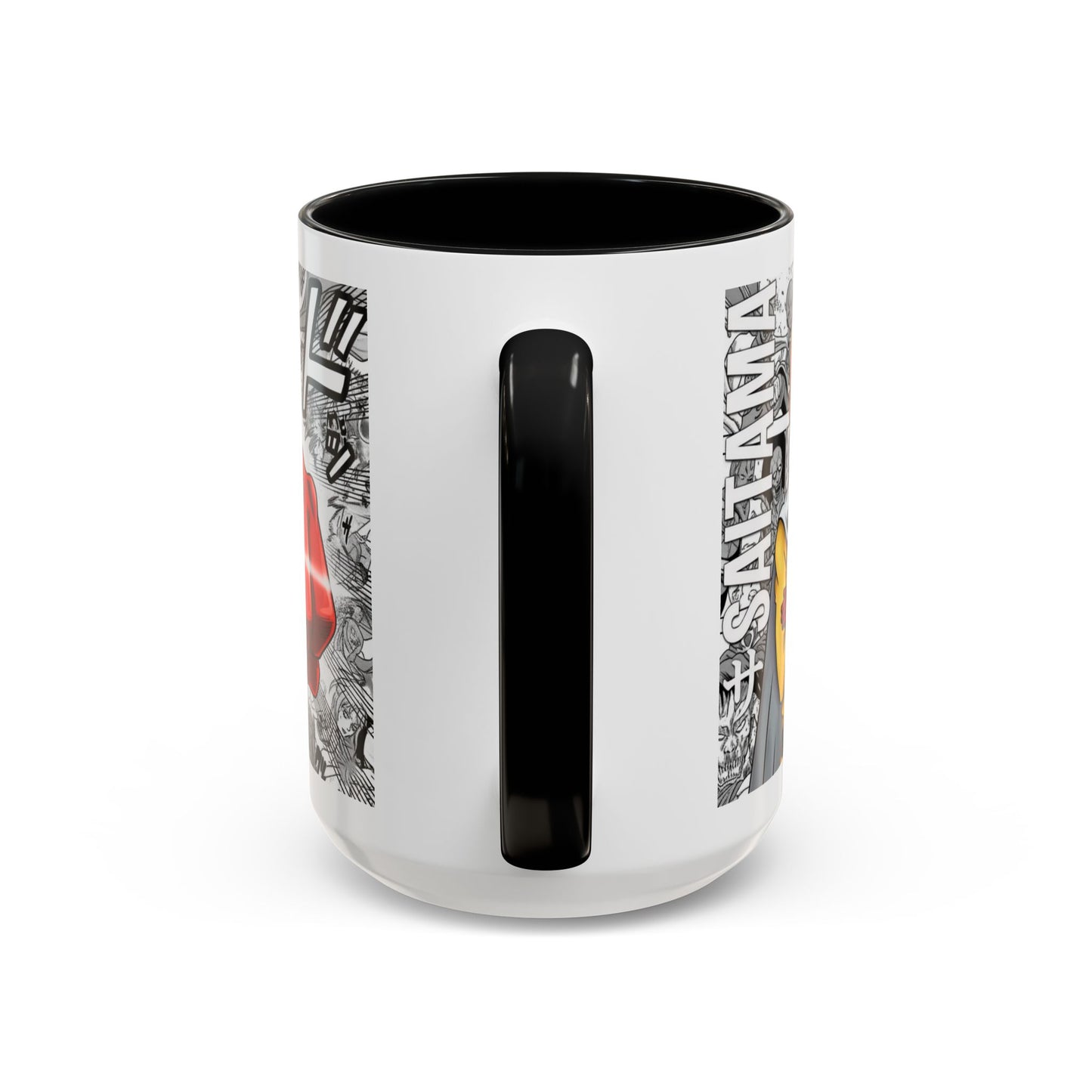 Saitama Mug |One Punch Man Inspired Collage Accent Mug (11/15 oz)