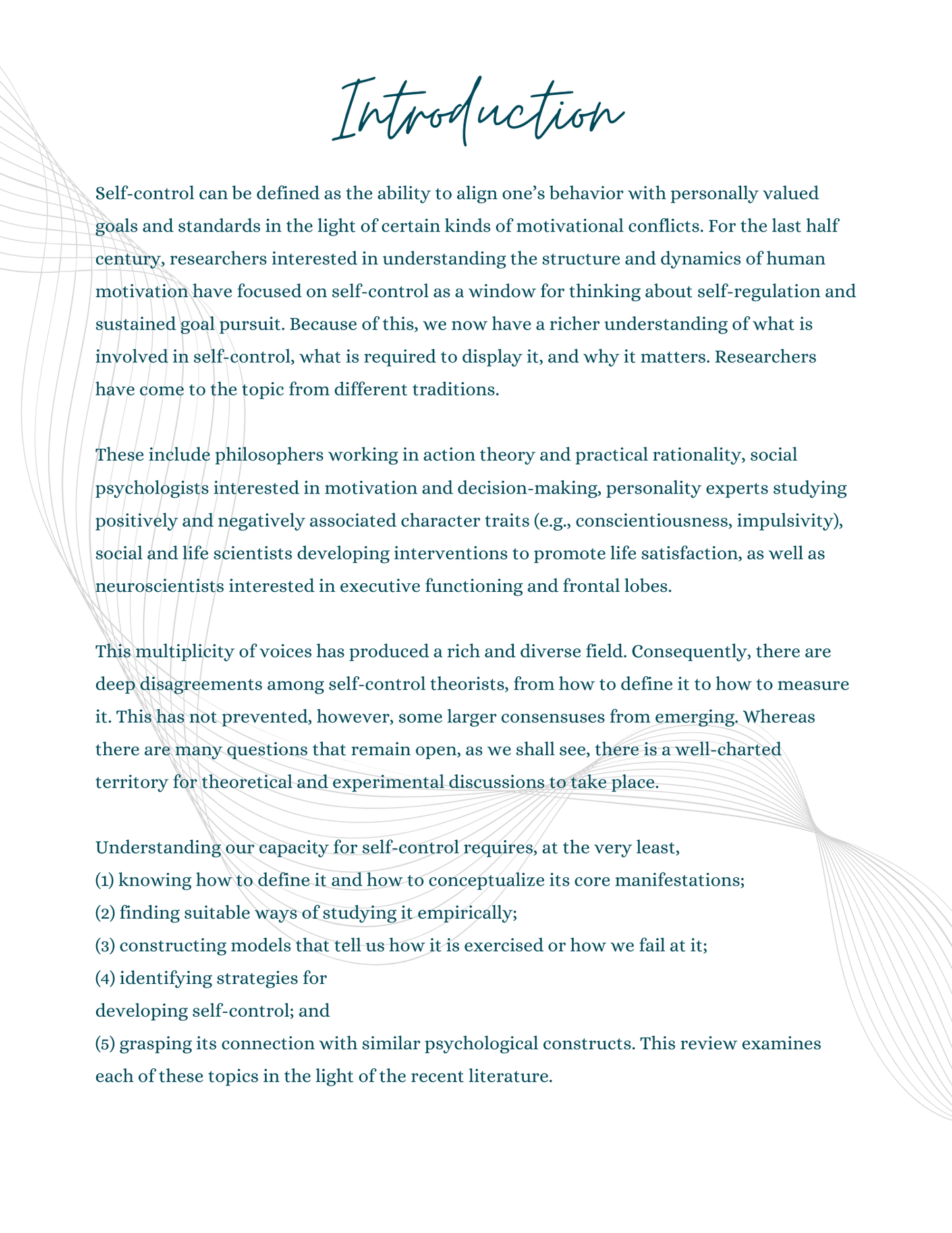 Self Control Activity Book | Digital Download