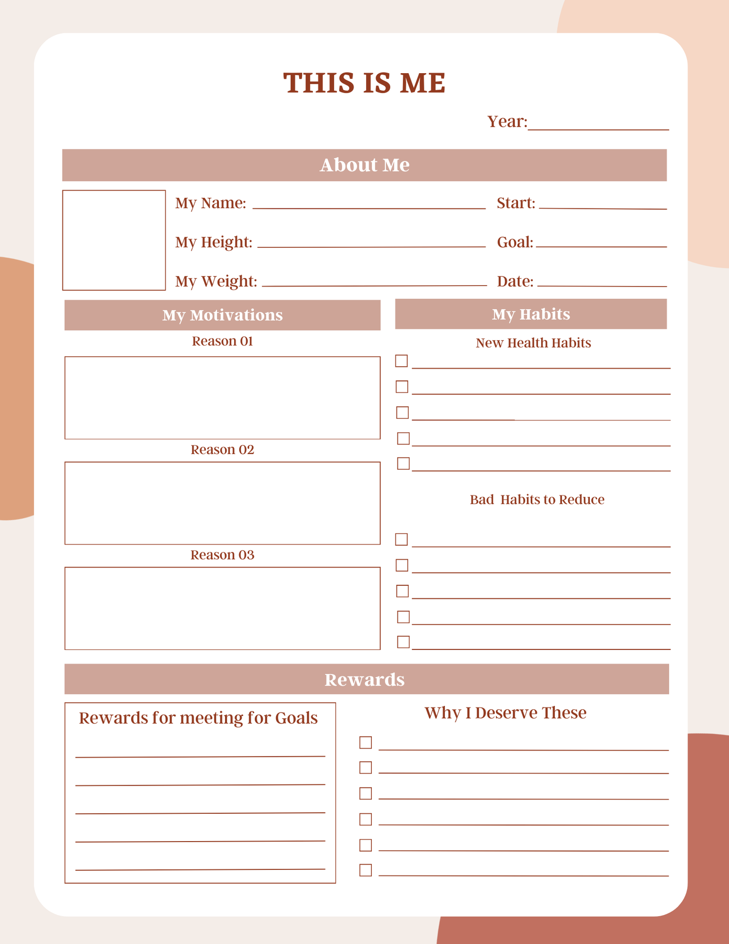 Fitness Planner Bundle | Digital Download