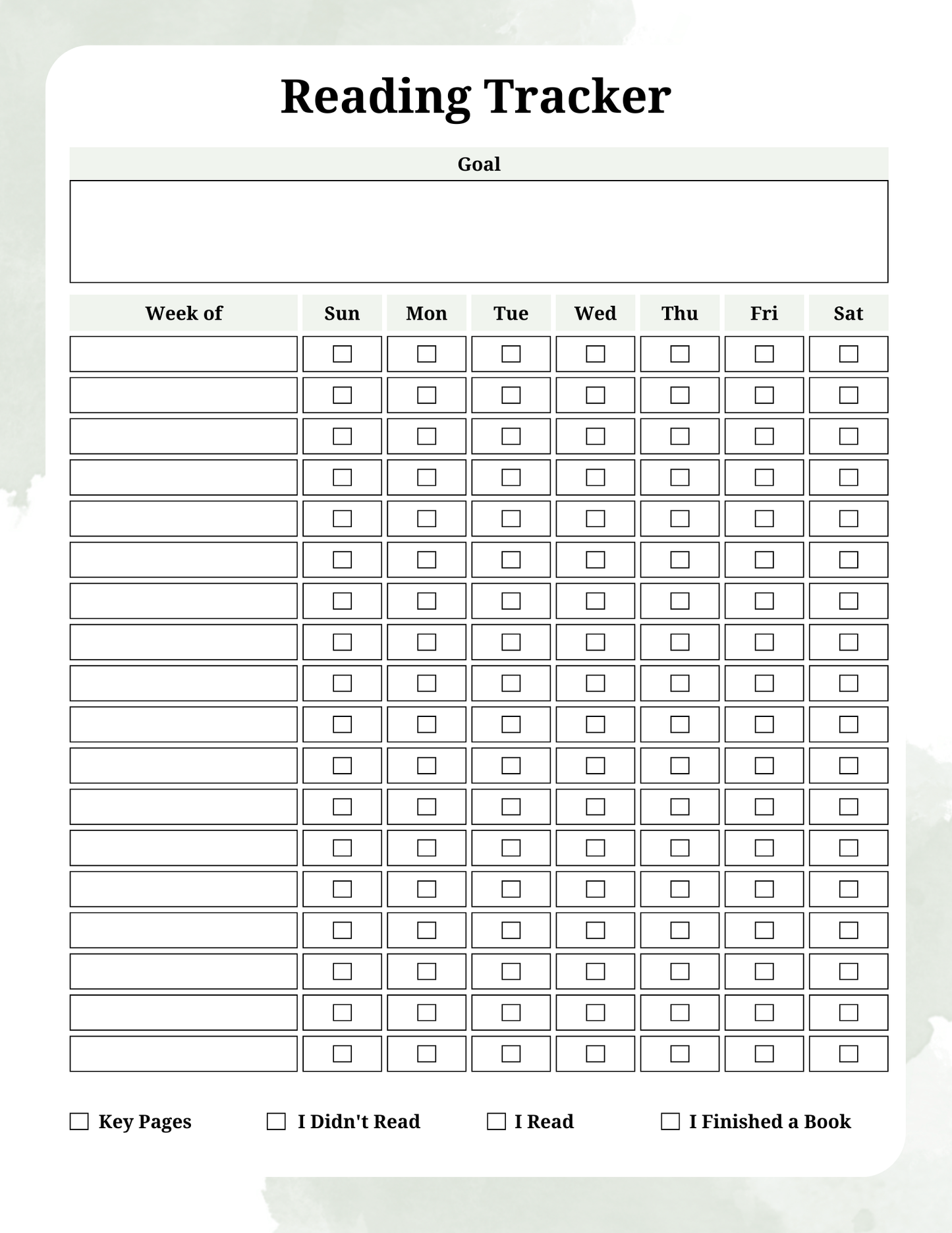 Digital Reading Journal | Digital Download