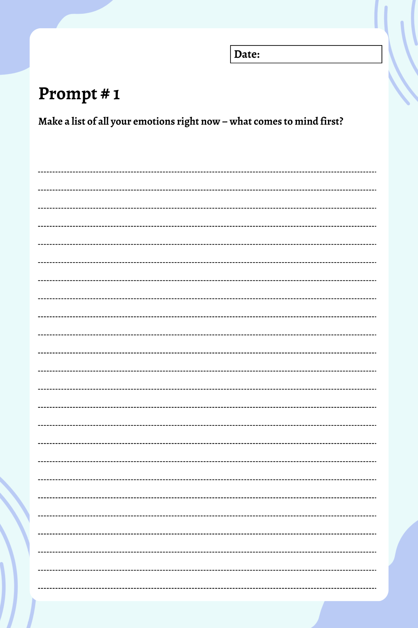 200 Mental Health Prompts Journal | Digital Download