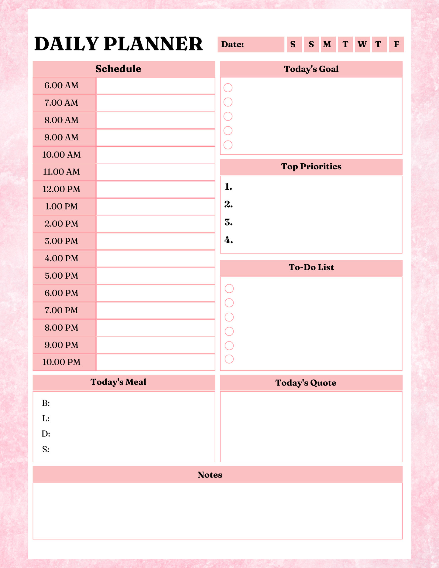 ADHD PLANNER | Digital Download