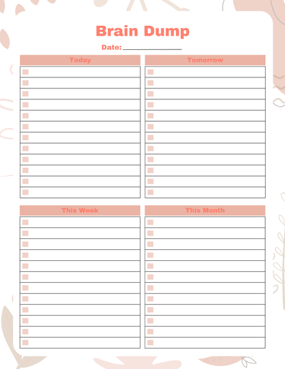 Brain Dump Bundle | Digital Download