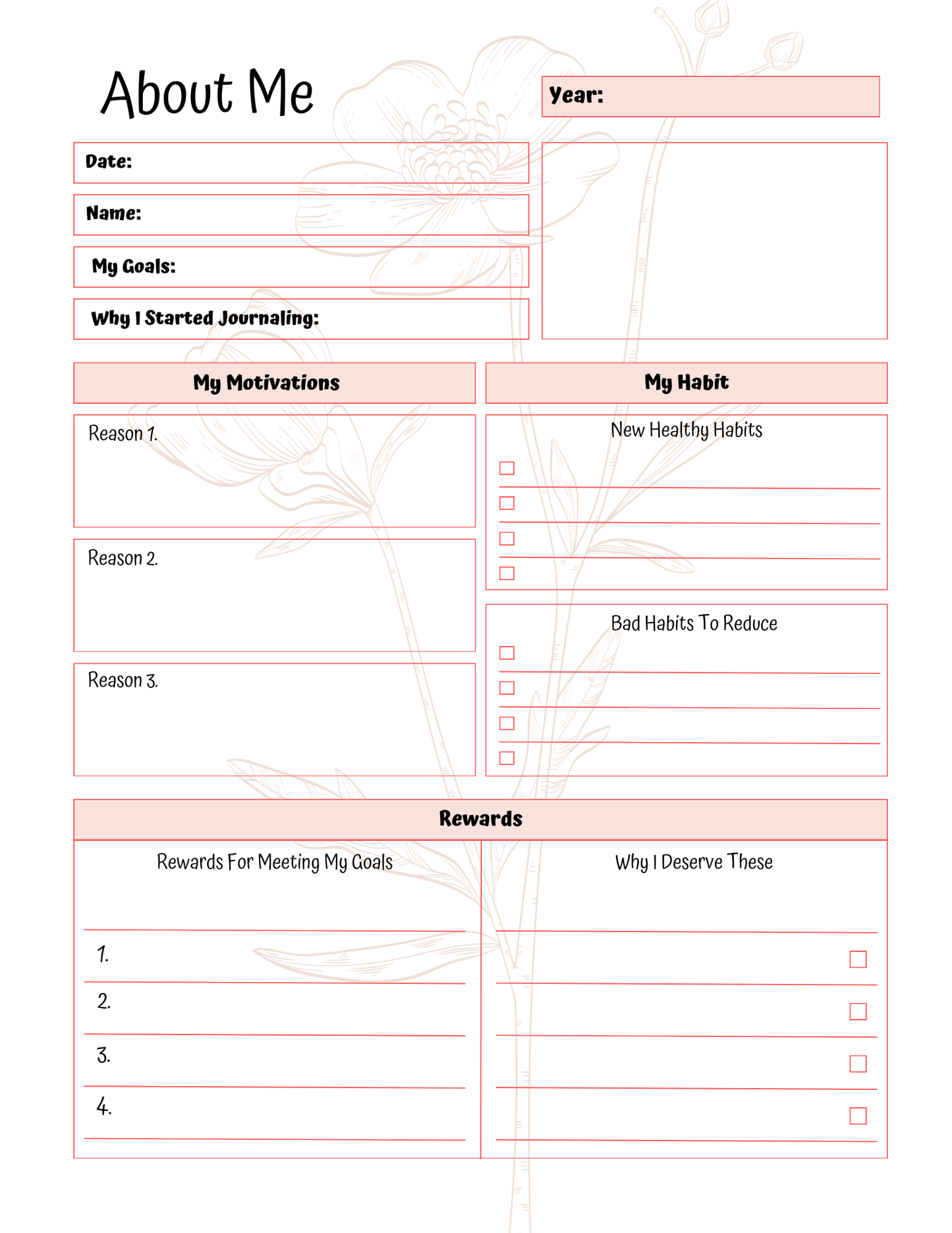 Gratitude Journal | Digital Download