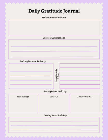 Gratitude Journal | Digital Download