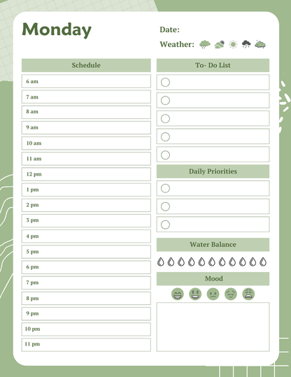 Healthy Living Planner | Digital Download