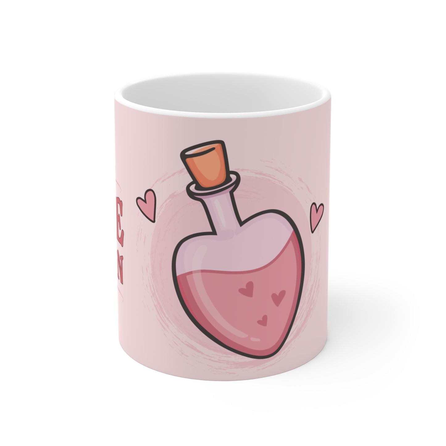 Personalized Love Potion Mug | Heart Bottle Coffee Tea Cup