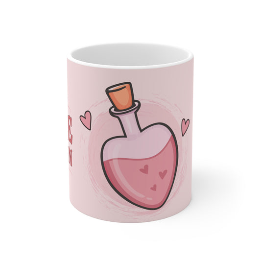 Personalized Love Potion Mug | Heart Bottle Coffee Tea Cup