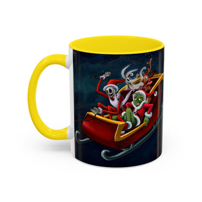 Grinch Jack Skellington Christmas Mug | Accent Coffee Mug