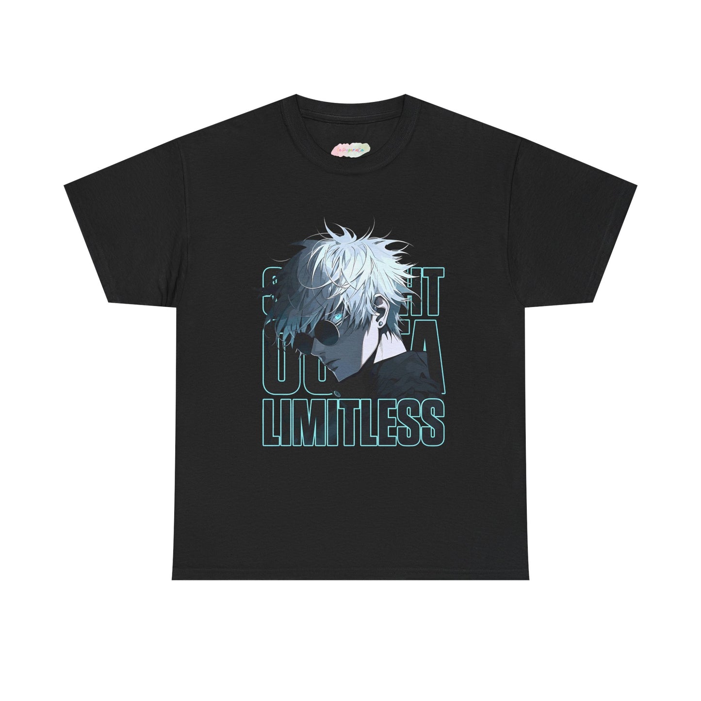 Anime White-Haired Character Limitless Tee | Illustrated Portrait, Graphic Shirt