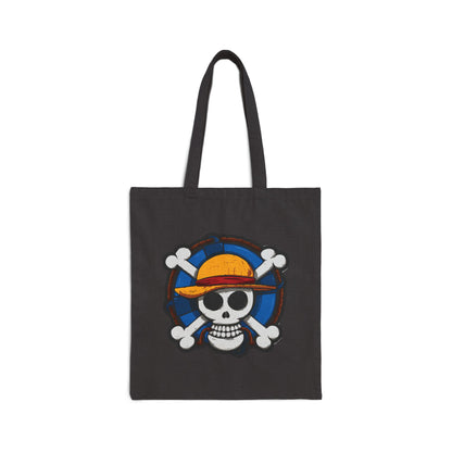 Skull & Straw Hat Tote Bag | One Piece Inspired Tote Bag