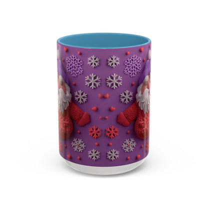 Knit Santa Pattern Mug | Accent Coffee Mug