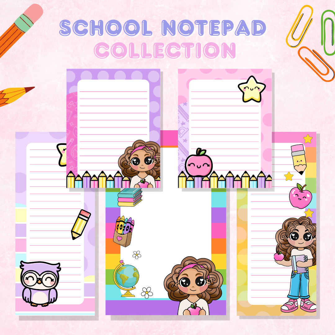 Colorful Notepad Collection | 50 Sheets
