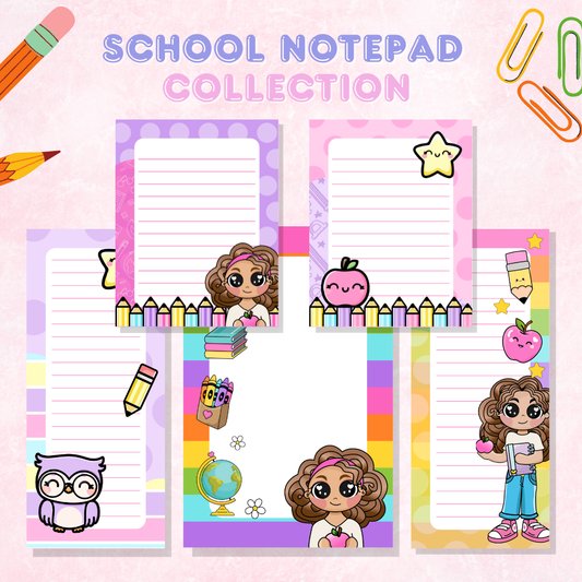 Colorful Notepad Collection | 50 Sheets