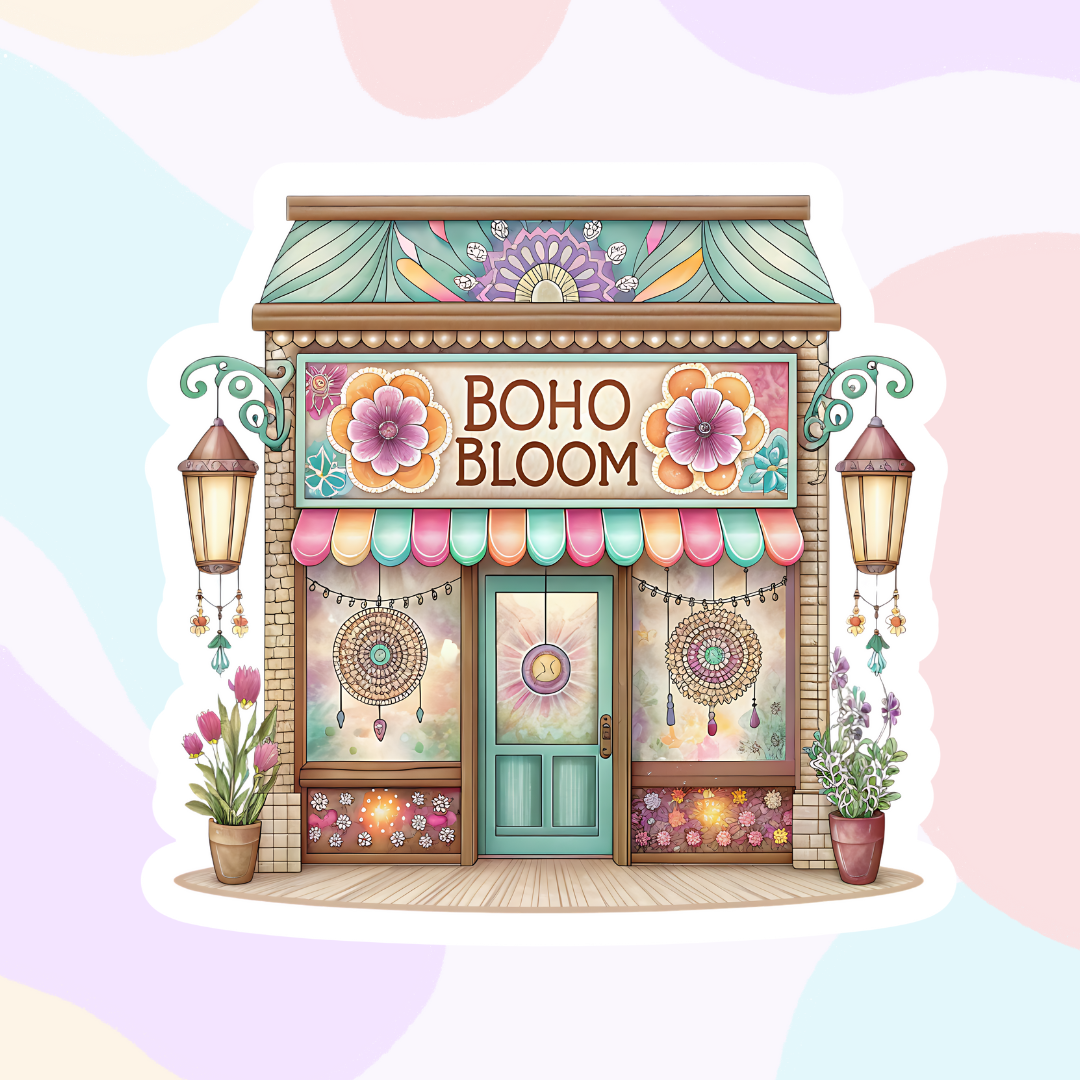 Village Shop Collection | Glossy Vinyl Stickers