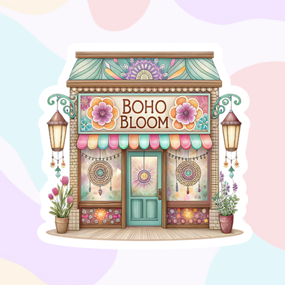 Village Shop Collection | Glossy Vinyl Stickers