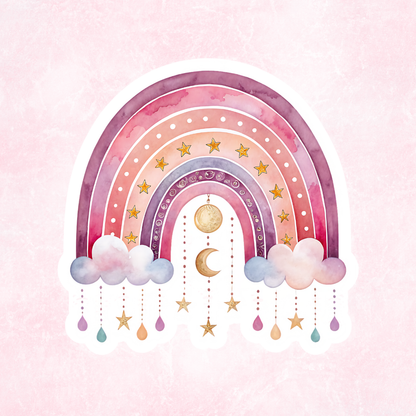 Holographic Rainbow Sticker Collection | Vinyl Water Resistant Stickers