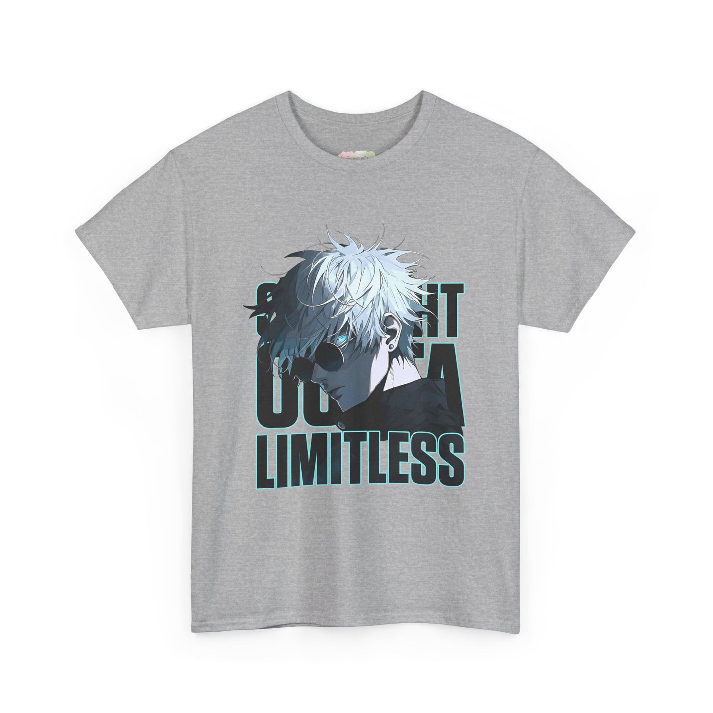 Anime White-Haired Character Limitless Tee | Illustrated Portrait, Graphic Shirt