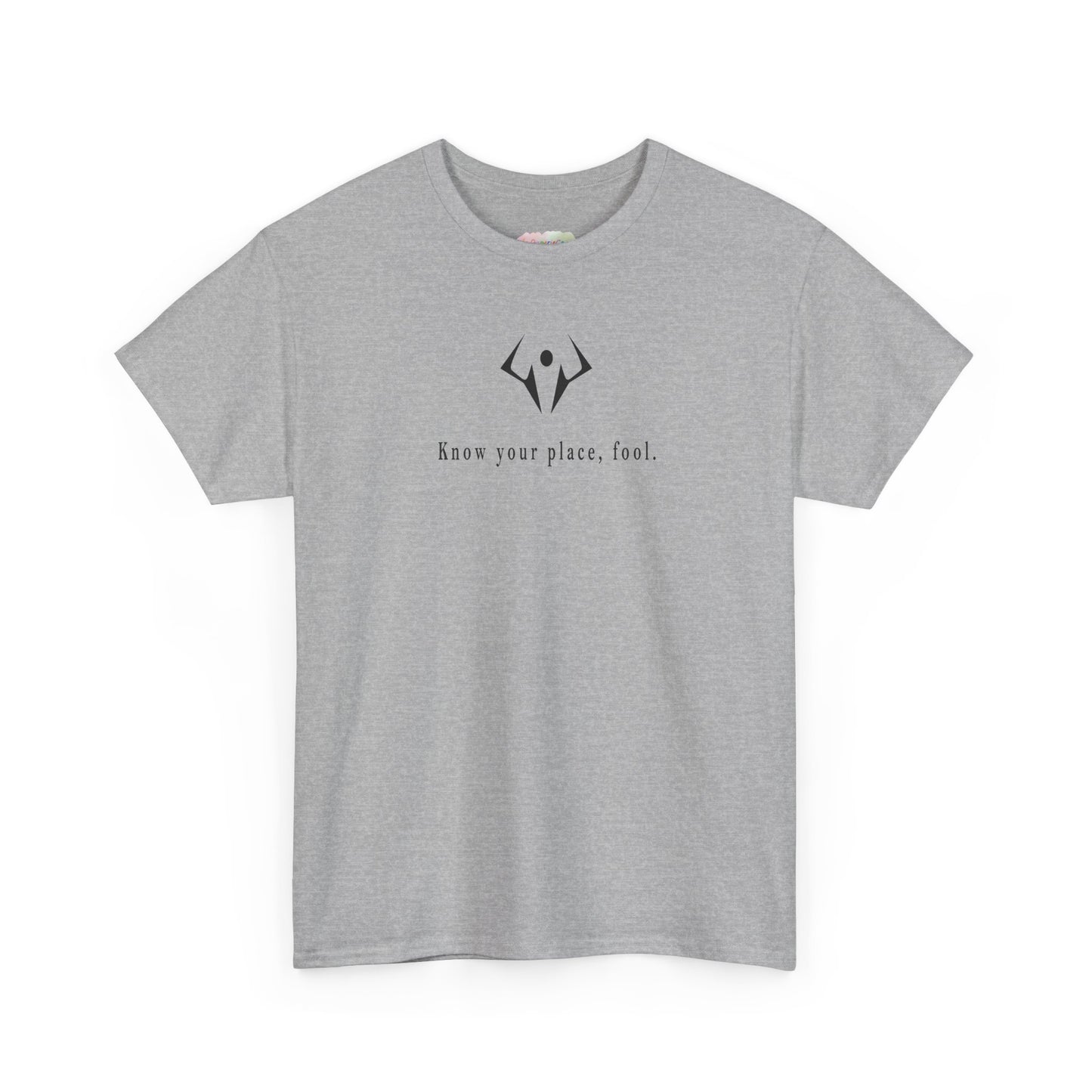 Minimalist Lotus Symbol tee | small centered spiritual graphic