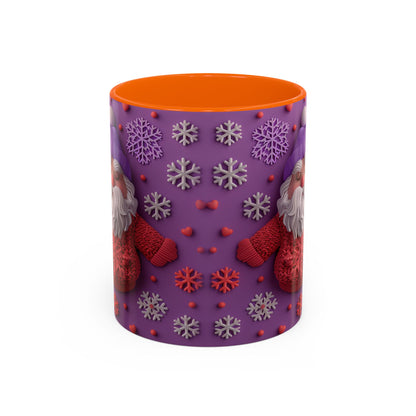 Knit Santa Pattern Mug | Accent Coffee Mug