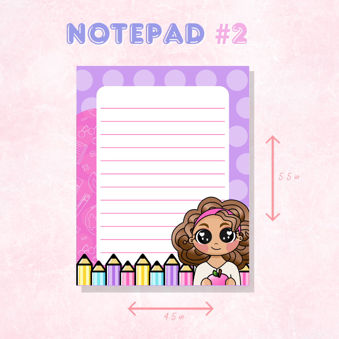 Colorful Notepad Collection | 50 Sheets