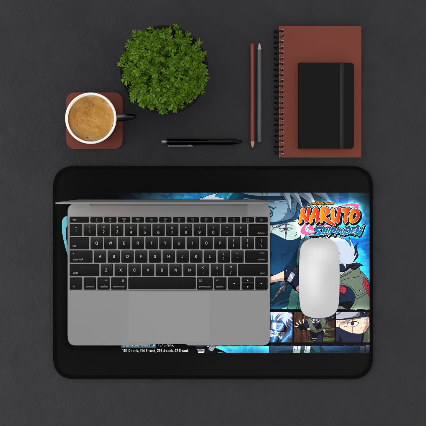 Naruto Kakashi Desk Mat | Anime Gaming Mousepad