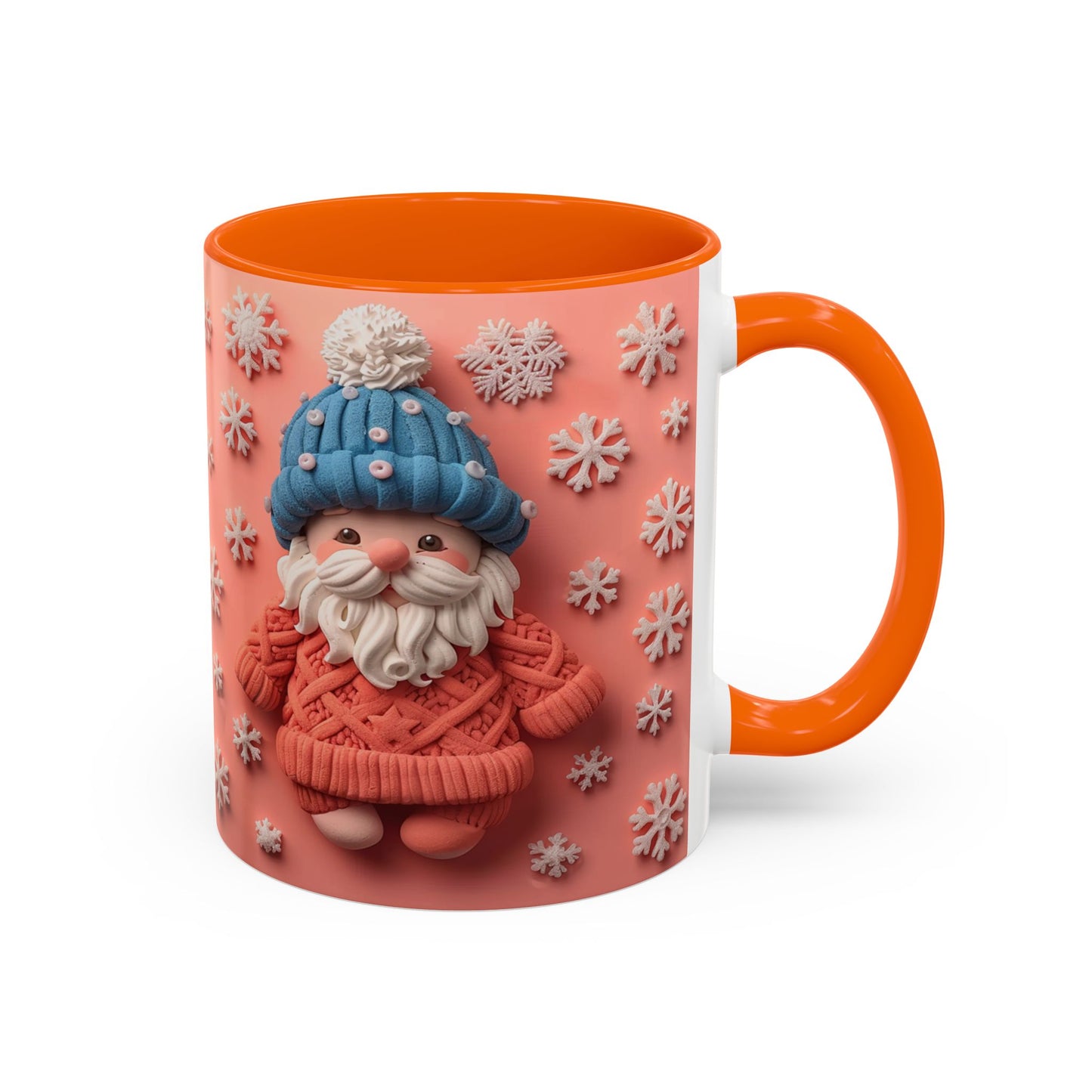 Knit Gnome with Snowflakes Mug | Accent Coffee Mug 11oz 15oz