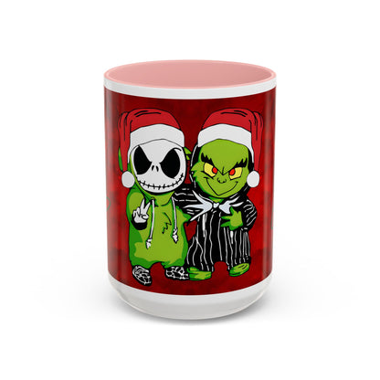 Grinch Jack Skellington Christmas Mug | Accent Coffee Mug