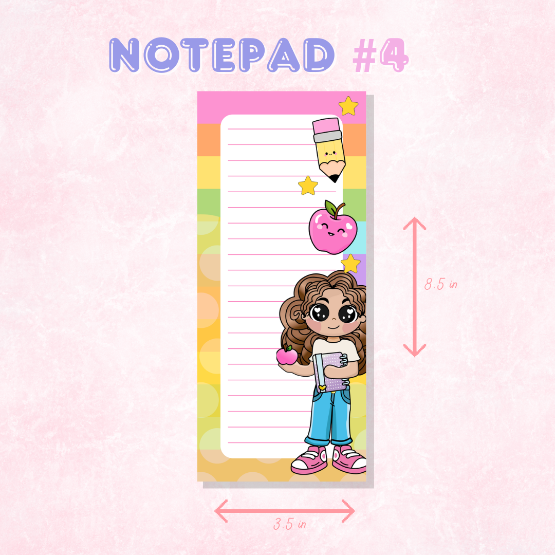 Colorful Notepad Collection | 50 Sheets