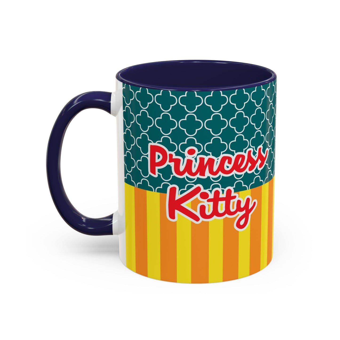 Redheaded Princess Kitty Accent Coffee Mug | Cute Cat Princess Design
