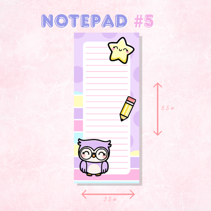 Colorful Notepad Collection | 50 Sheets