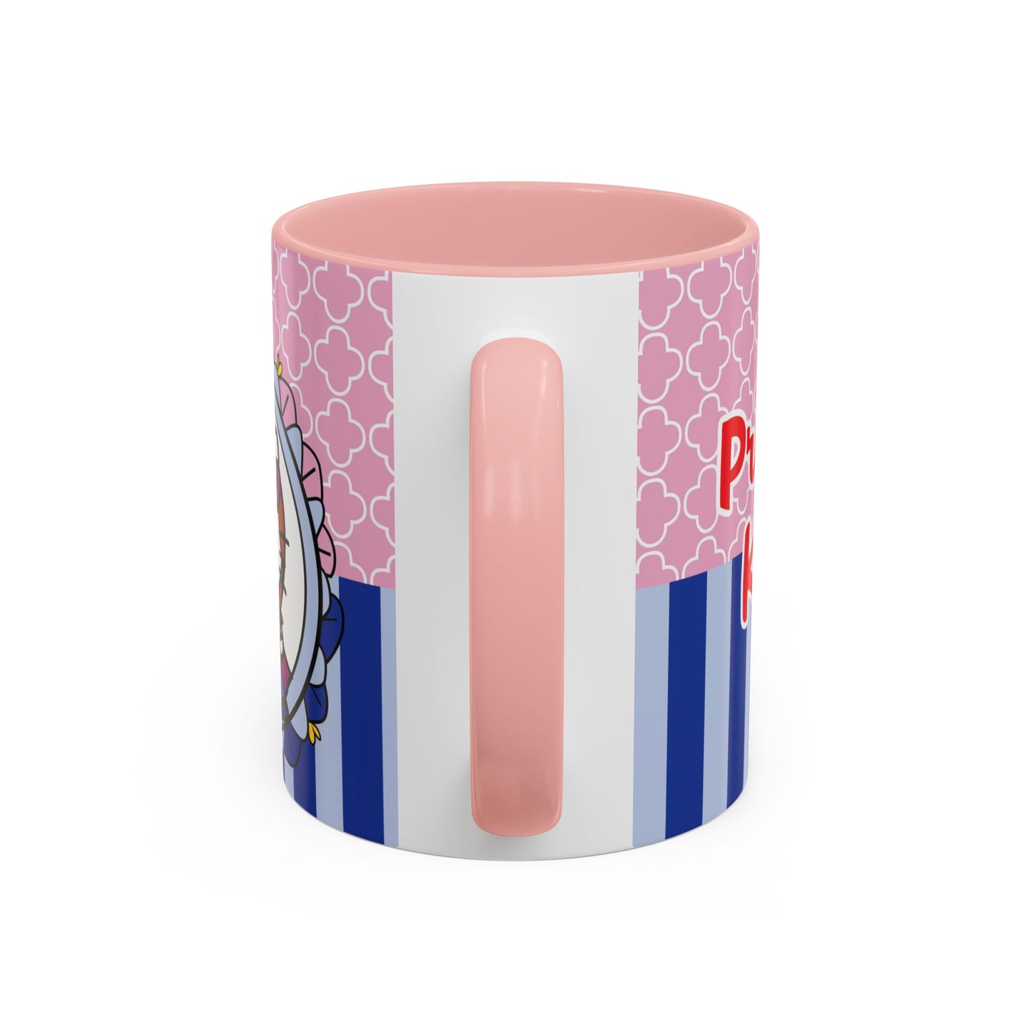 Princess Kitty Hello Kitty Accent Coffee Mug | Cute Pink & Blue 11/15oz