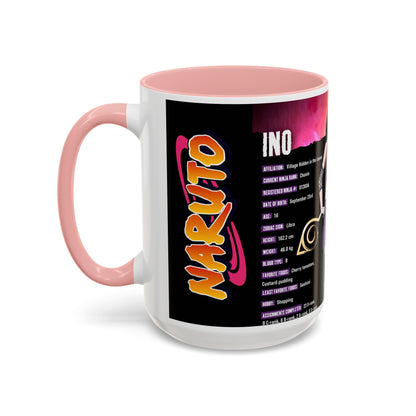 Naruto Shippuden Ino Anime Accent Coffee Mug — 11/15oz