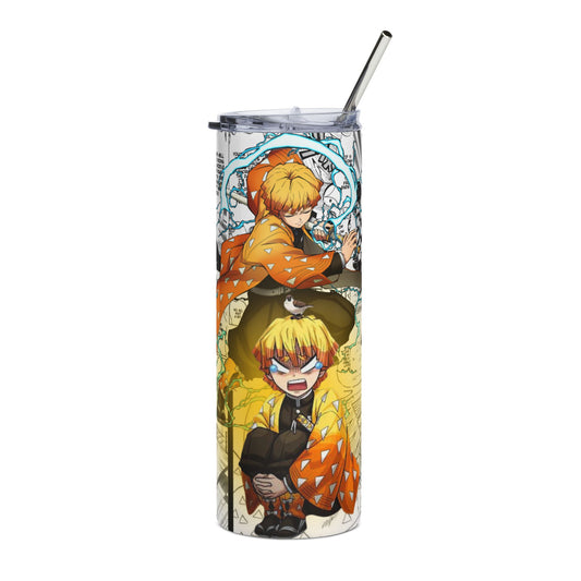 Anime Demon Slayer Inspired Style 20oz Stainless Tumbler  Color & Manga Panel Design