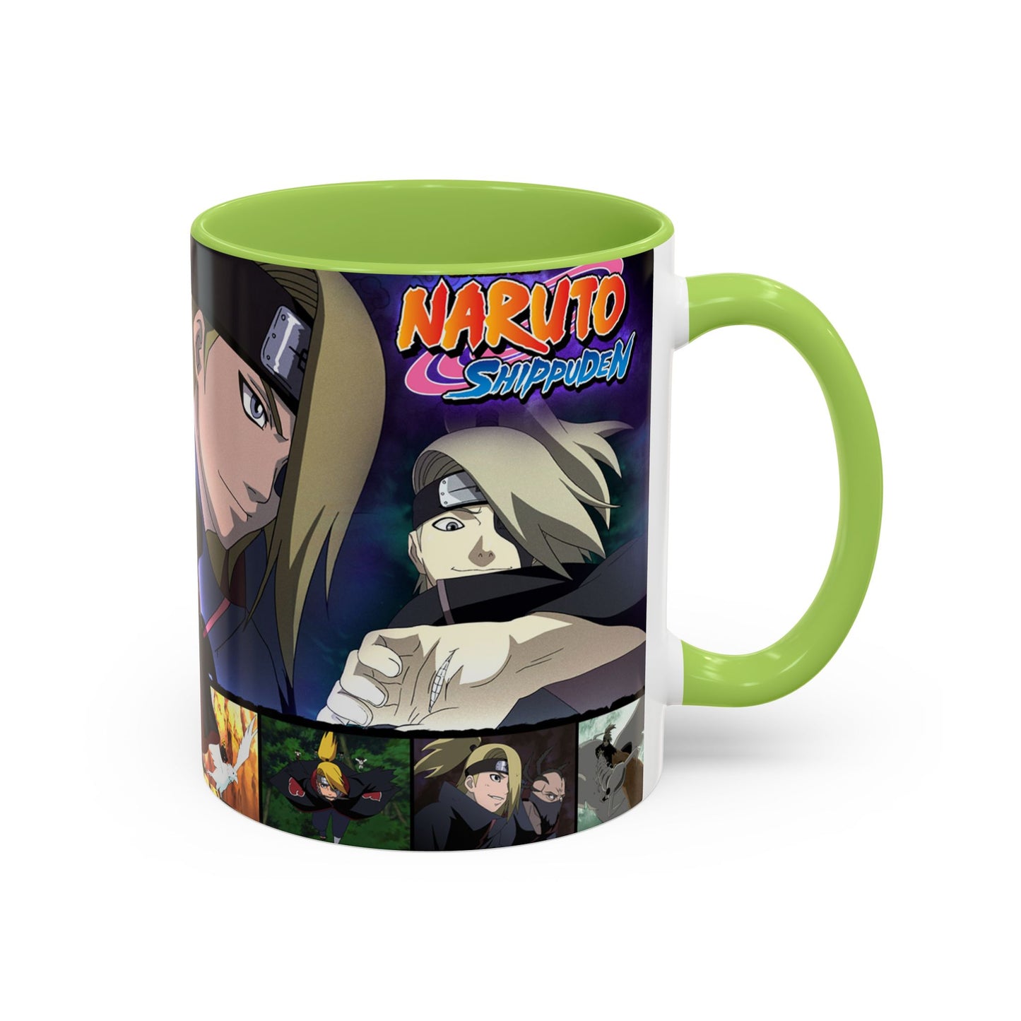Deidara Naruto Shippuden Accent Coffee Mug | Anime Art Collage (11/15oz)
