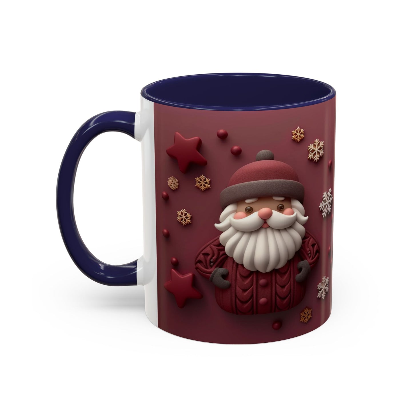 Cute Santa Face Holiday Mug | Christmas Accent Coffee Mug