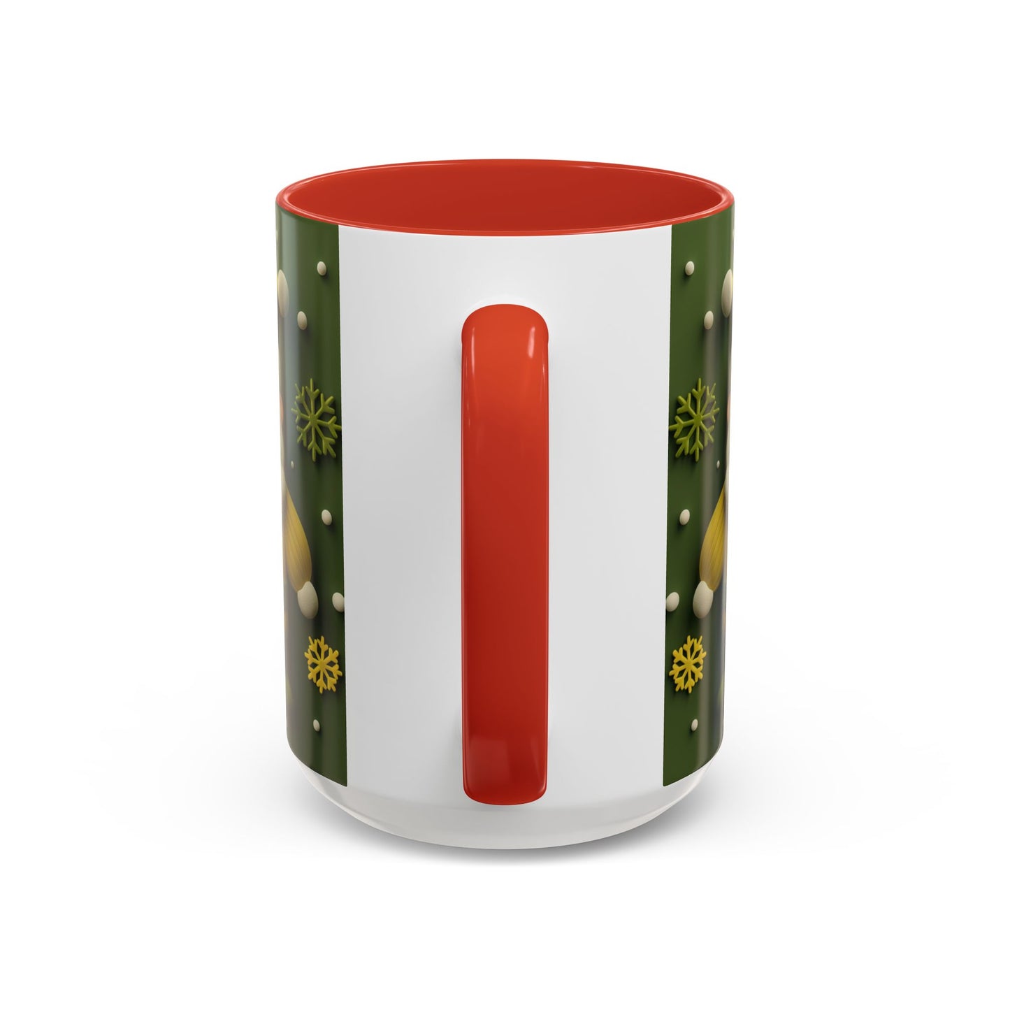 Yellow Santa Holiday Mug | Christmas Accent Coffee Mug (11,15oz)
